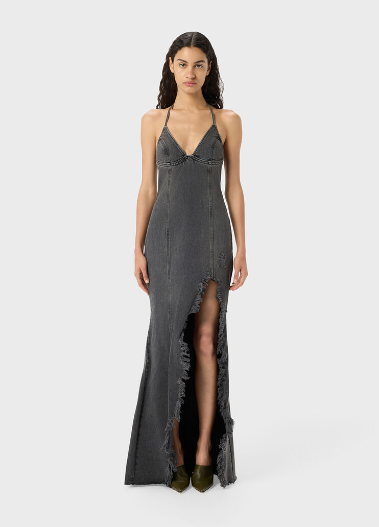 Long denim dress with slit  Blumarine - medium