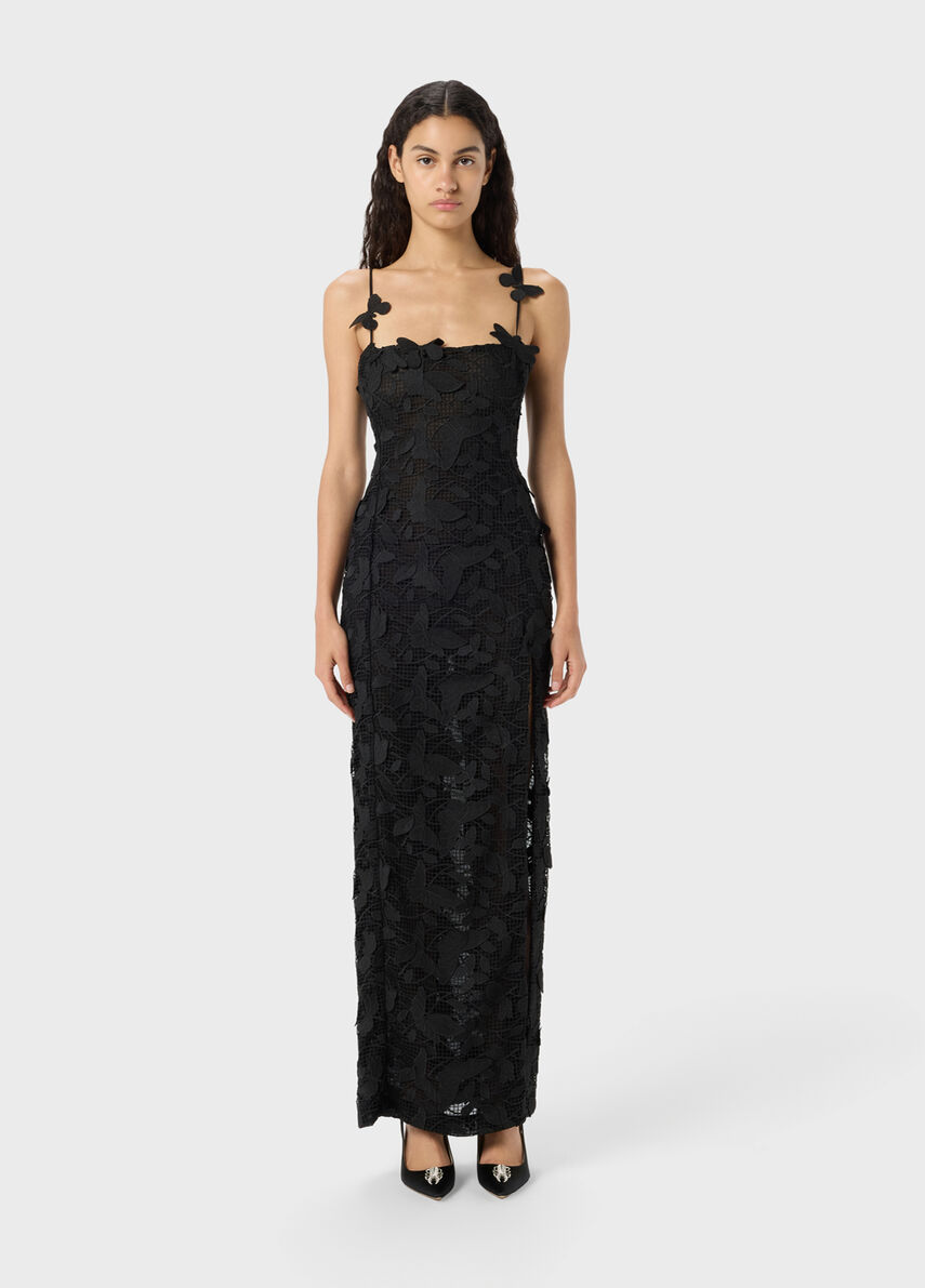 Long dress in macramé lace - Blumarine