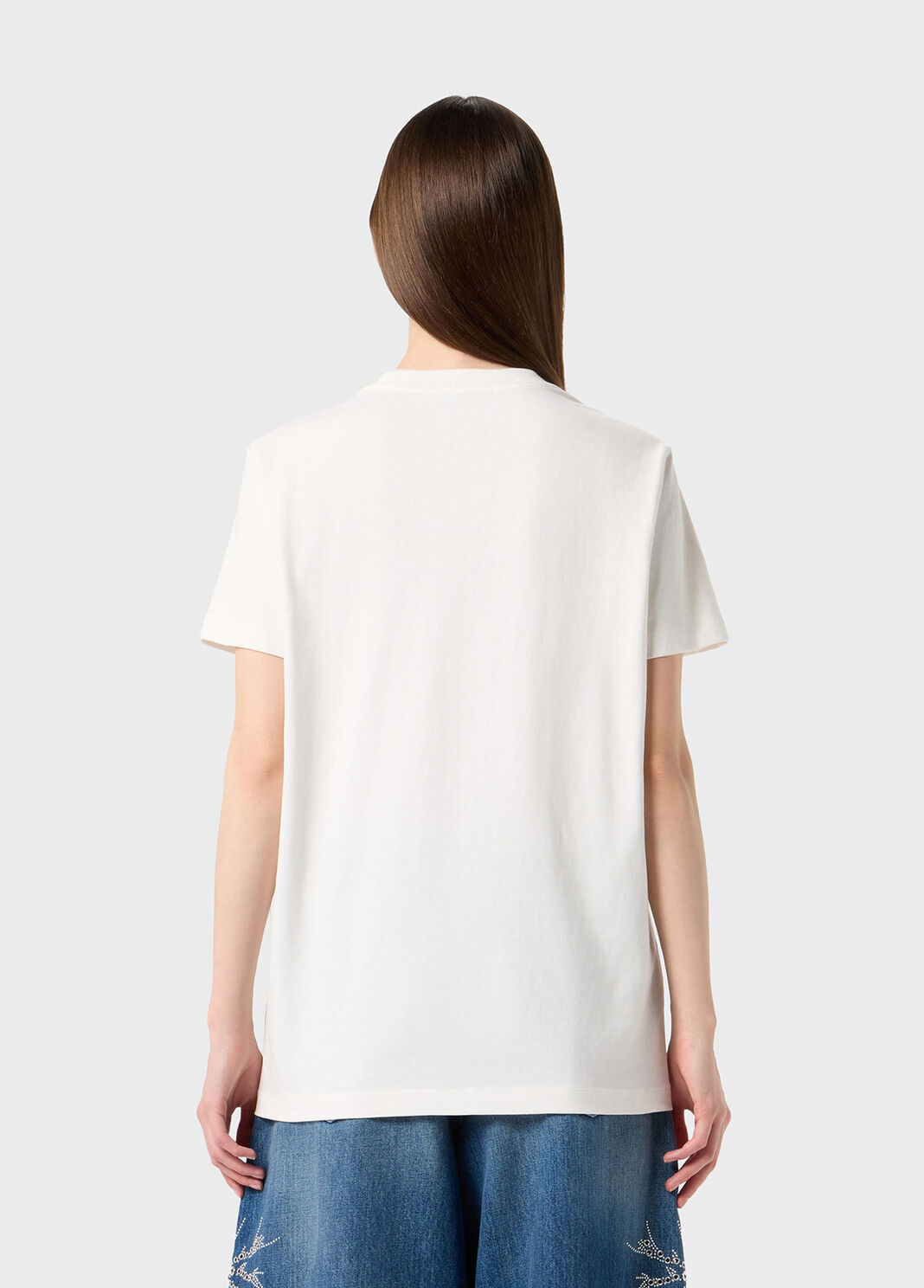 T-shirt with embroidery and logo print  Blumarine - large image number 1