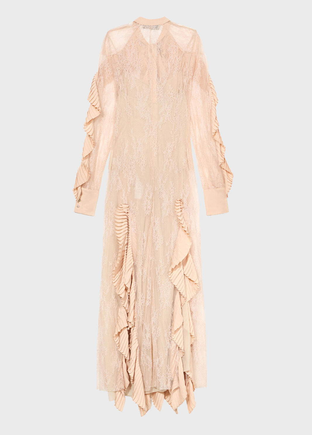 Lace shirt dress with pleated flounce  Blumarine - large image number 5