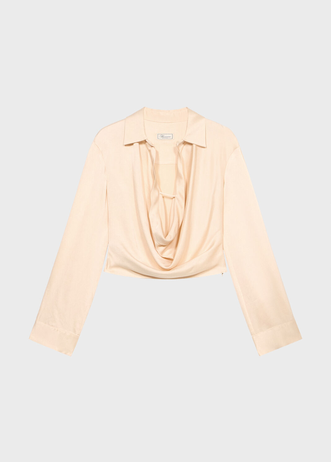 Satin Blouse with Cowl Neckline  Blumarine - large image number 4