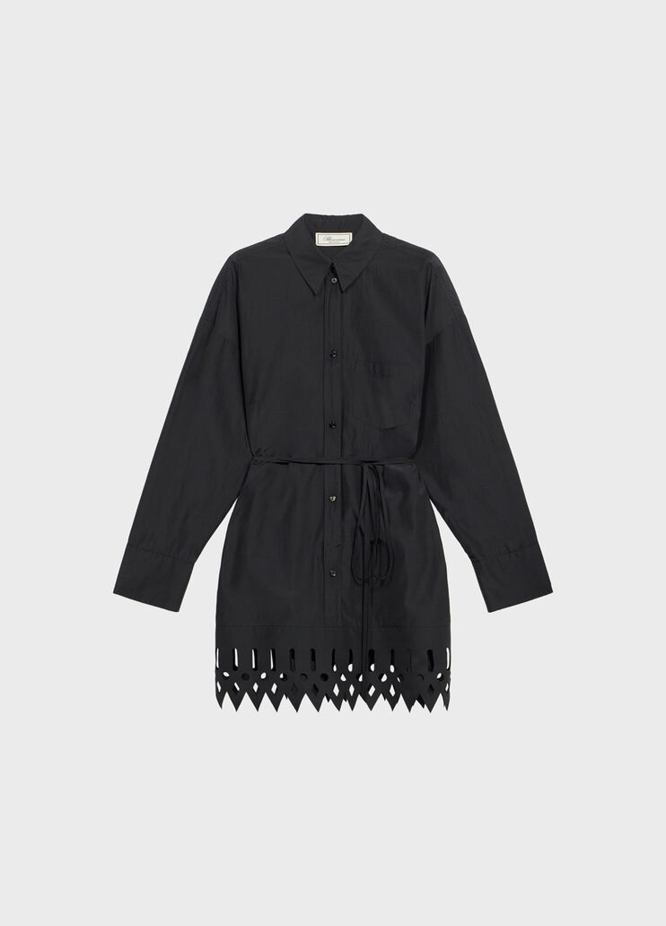 Taffeta shirt dress with openwork embroidery  Blumarine - medium