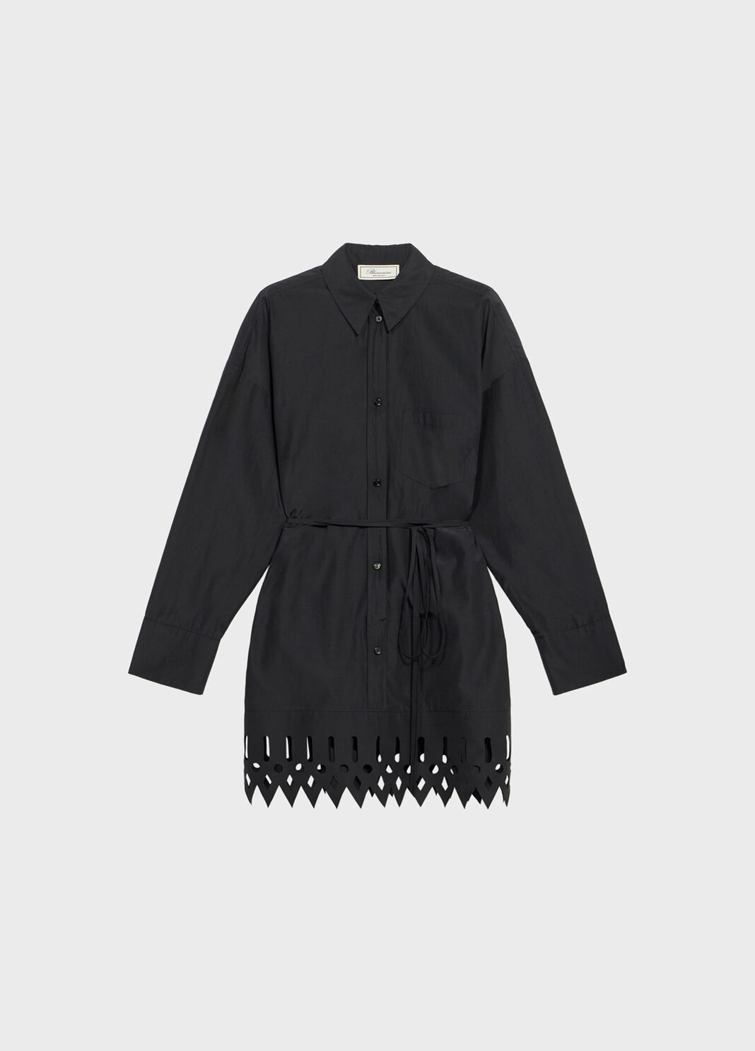 Taffeta shirt dress with openwork embroidery  Blumarine - large image number 4