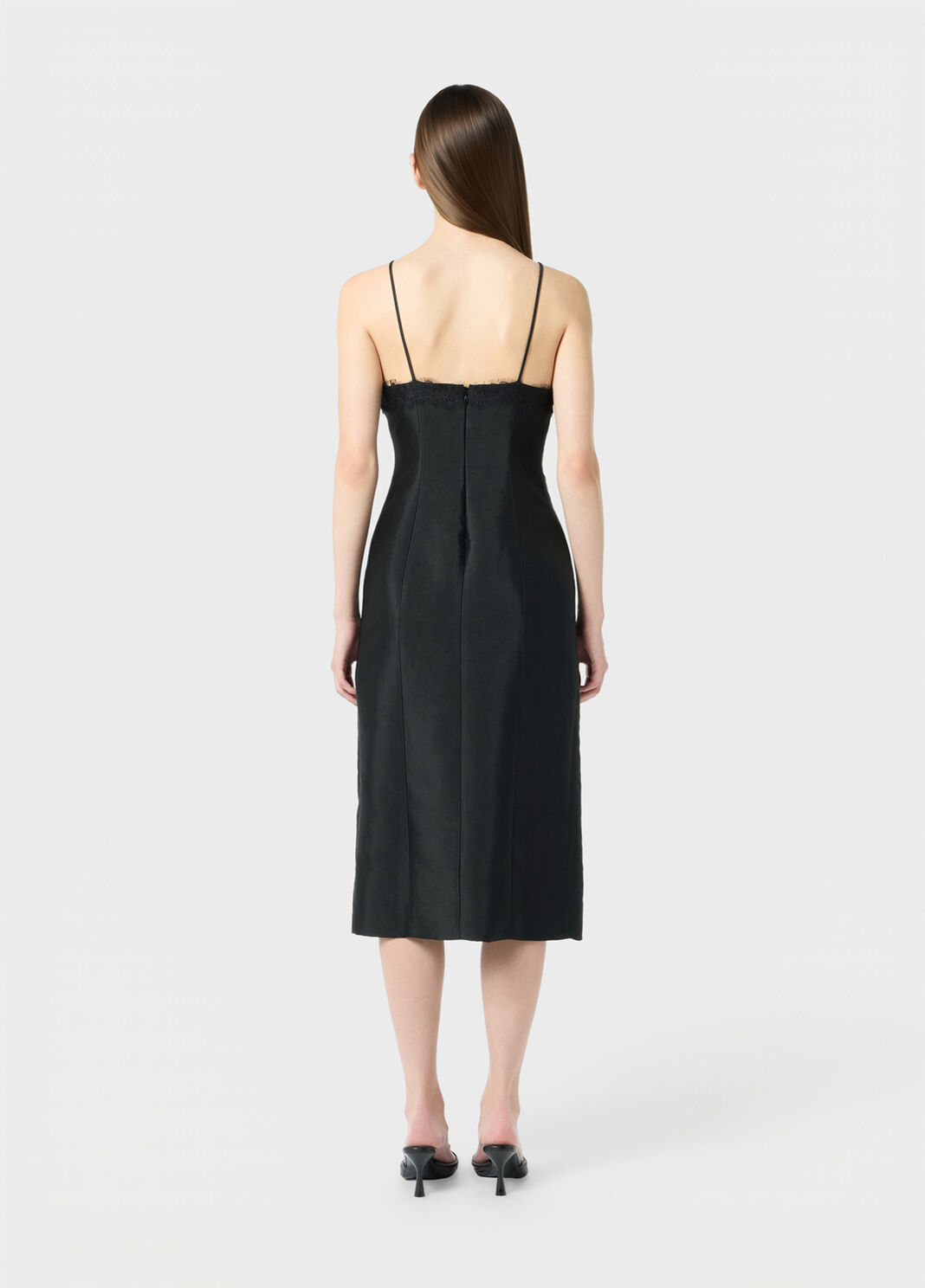 Pencil dress with lace and slit  Blumarine - large image number 1