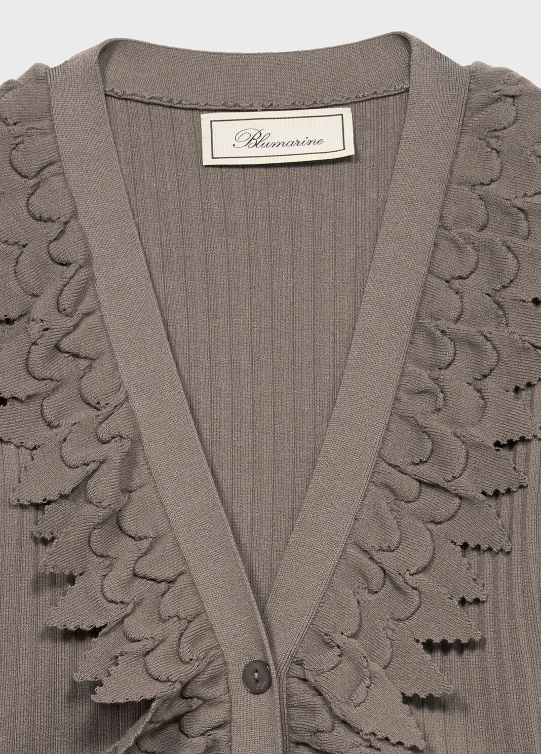 Strickjacke mit R&uuml;schen  Blumarine - large image number 6
