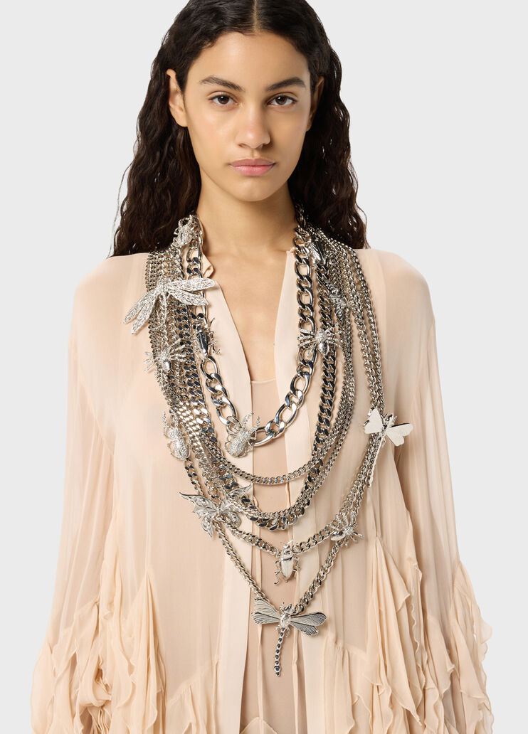 Multichain necklace with butterflies and insects  Blumarine - medium