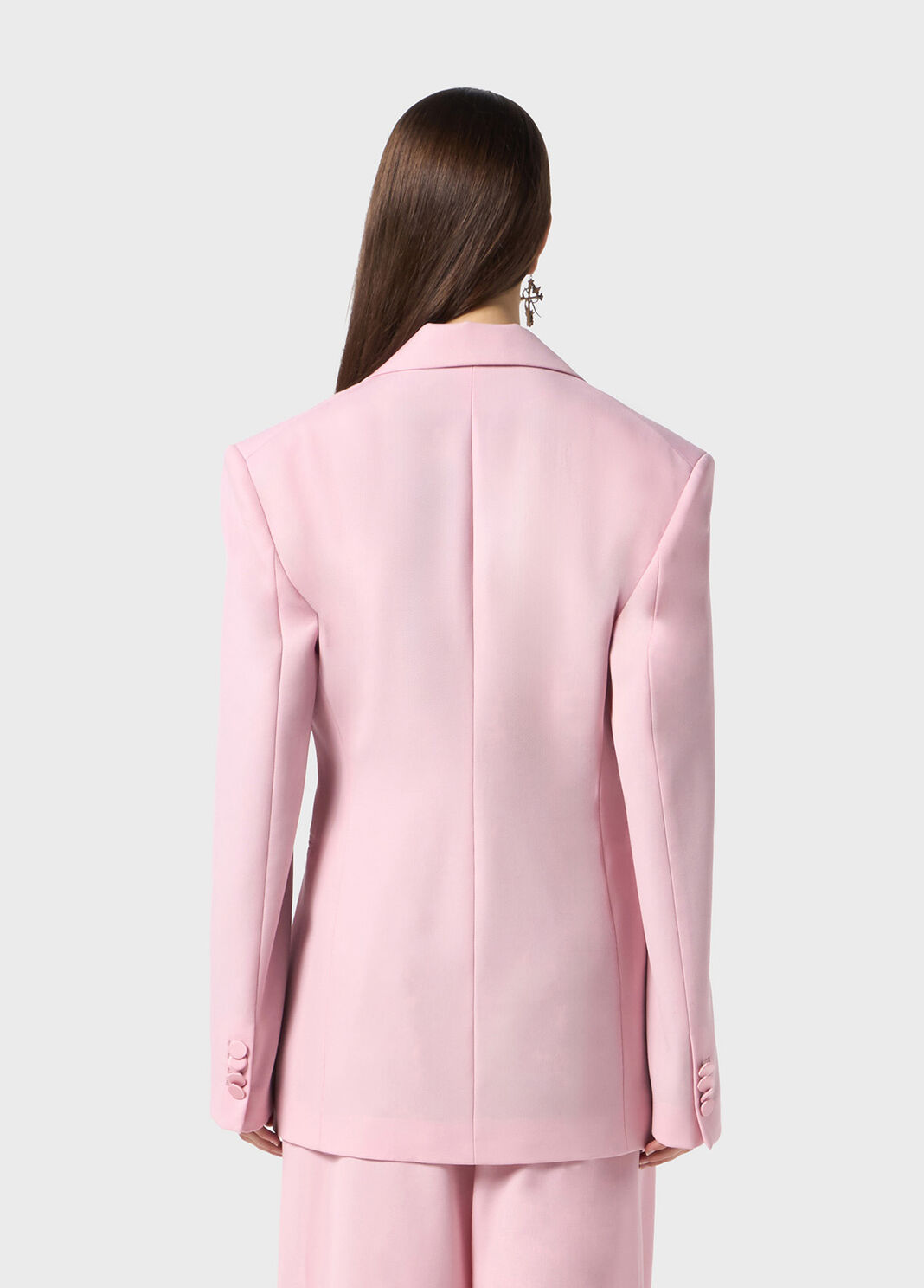 Single-breasted jacket in grain de poudre wool  Blumarine - large image number 1