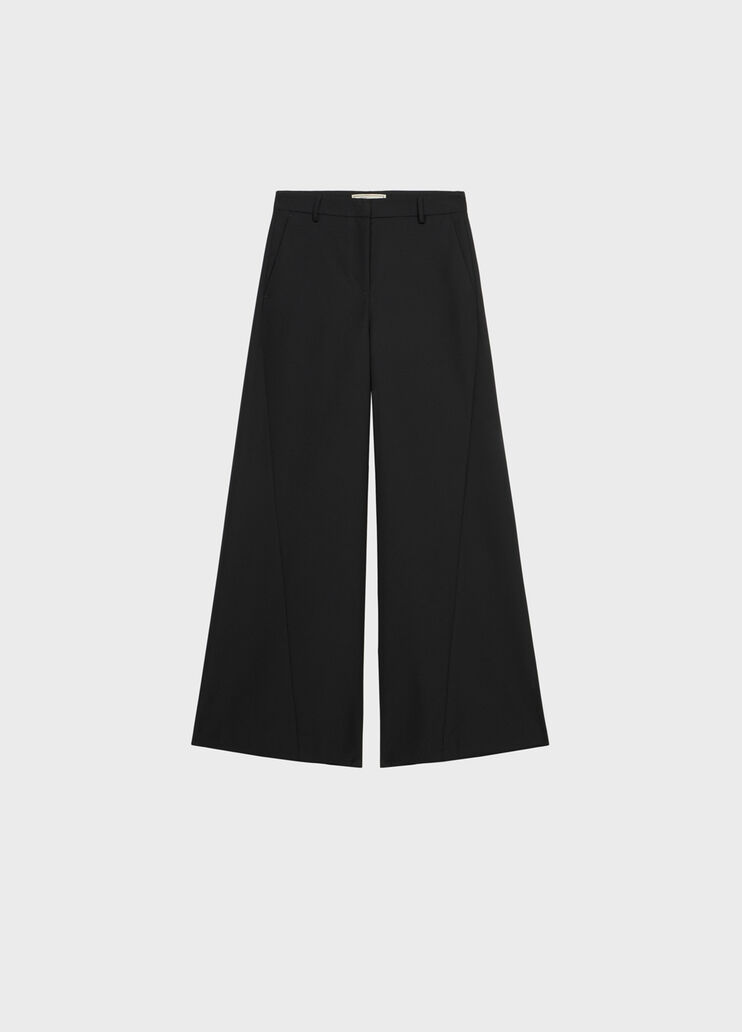 Pantaloni superwide leg in lana grain de poudre  Blumarine - medium Pantaloni superwide leg in lana grain de poudre  Blumarine - medium