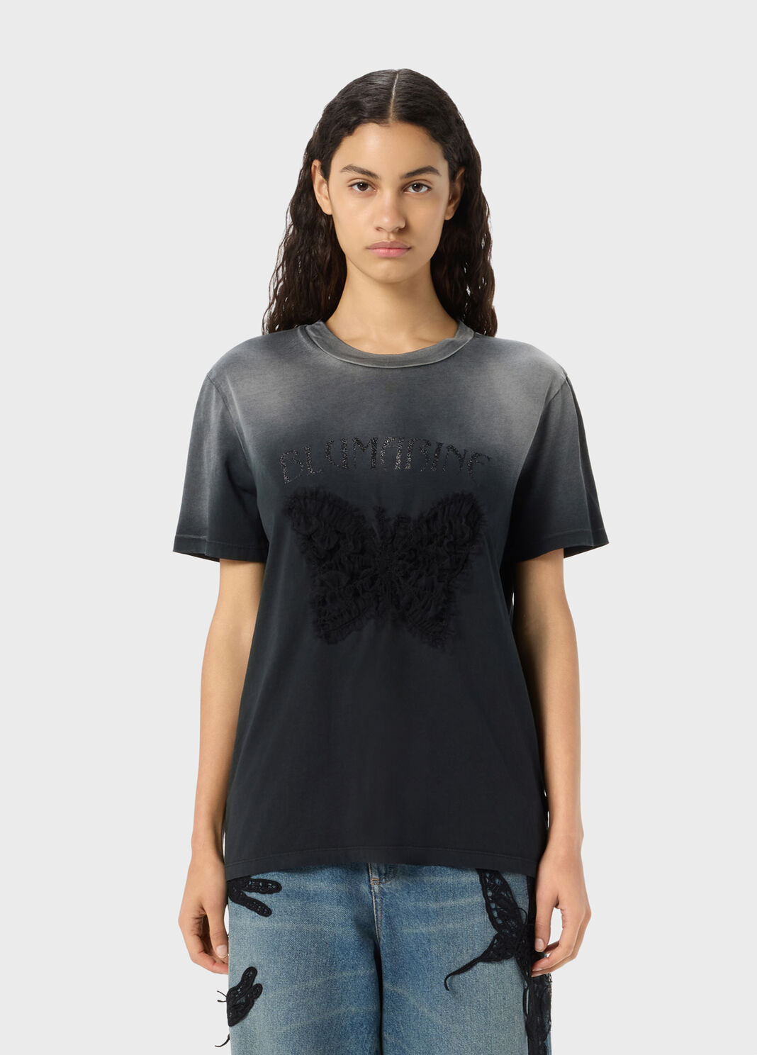 T-shirt en jersey avec broderie  Blumarine - large image number 0