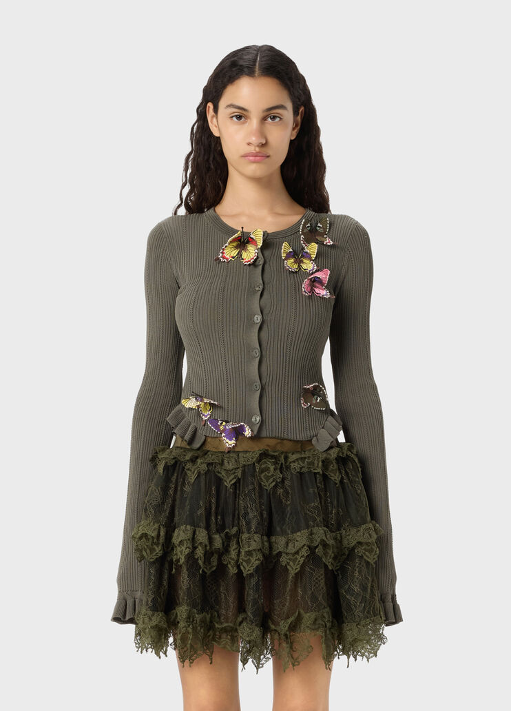 Cardigan c&ocirc;tel&eacute; avec Papillons  Blumarine - medium