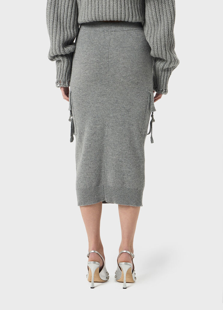 Midi knit skirt with cargo pockets  Blumarine - large image number 1