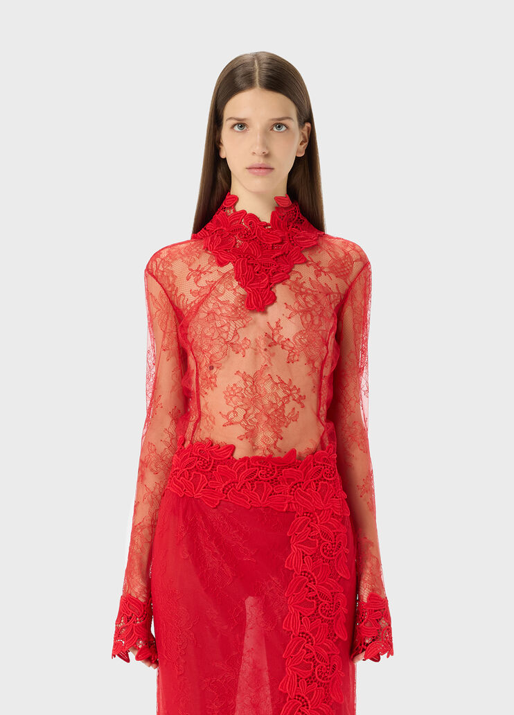 Chantilly lace body with macrame details  Blumarine - medium