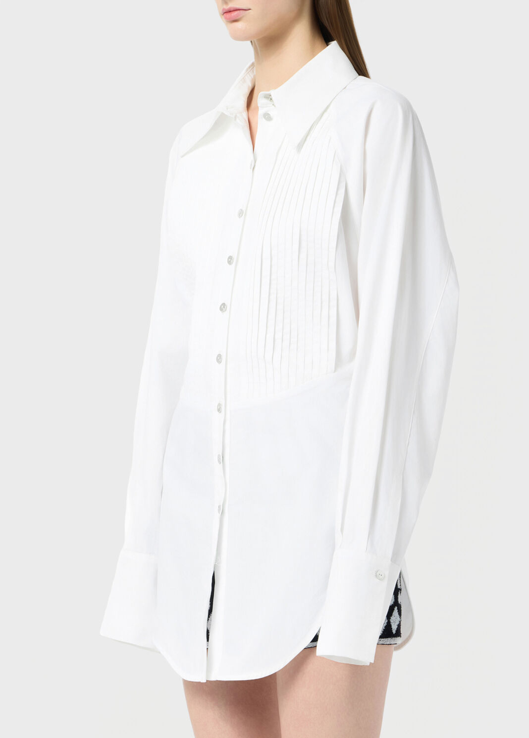 Pleating poplin shirt with belt  Blumarine - large image number 2