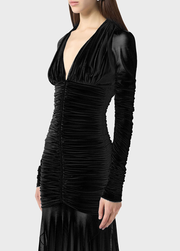 Midi jersey dress with ruffles  Blumarine - large image number 2