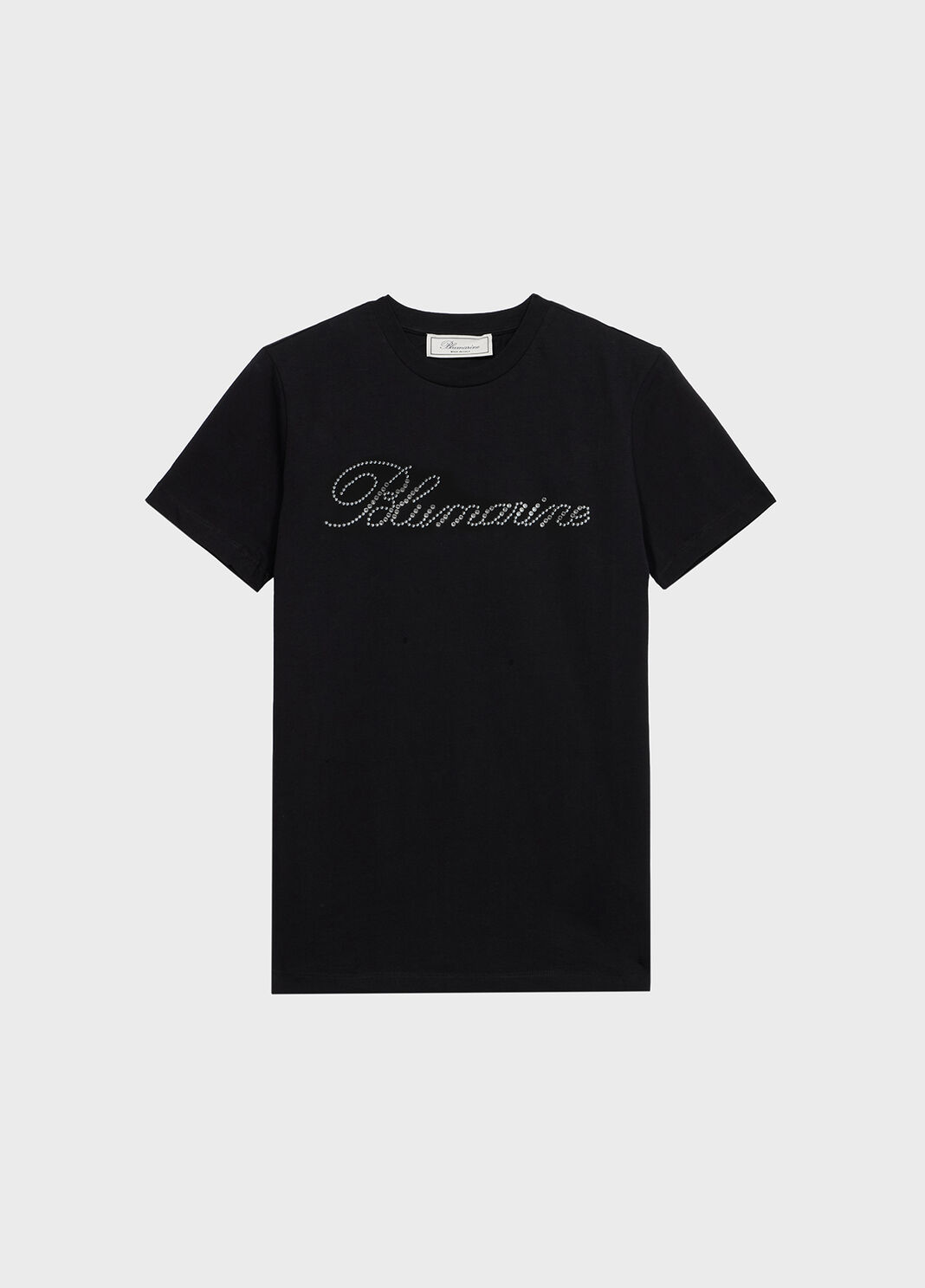 T-shirt with glass rhinestone logo  Blumarine - large image number 4