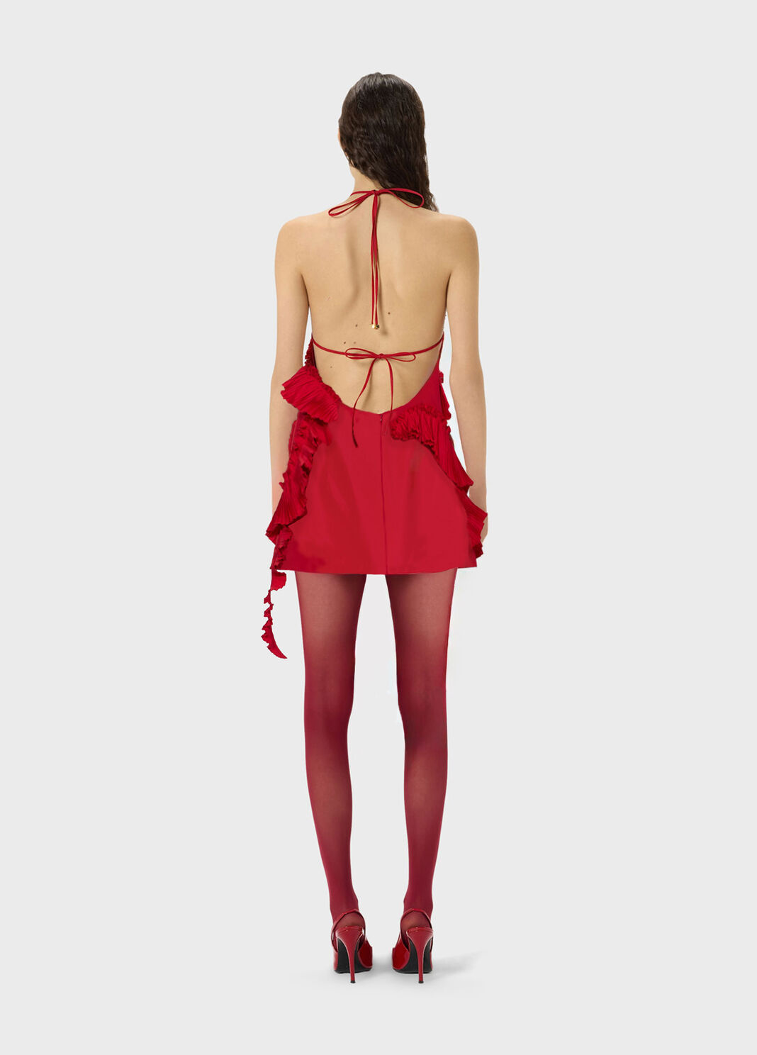 Taffeta dress with 3D roses  Blumarine - large image number 1