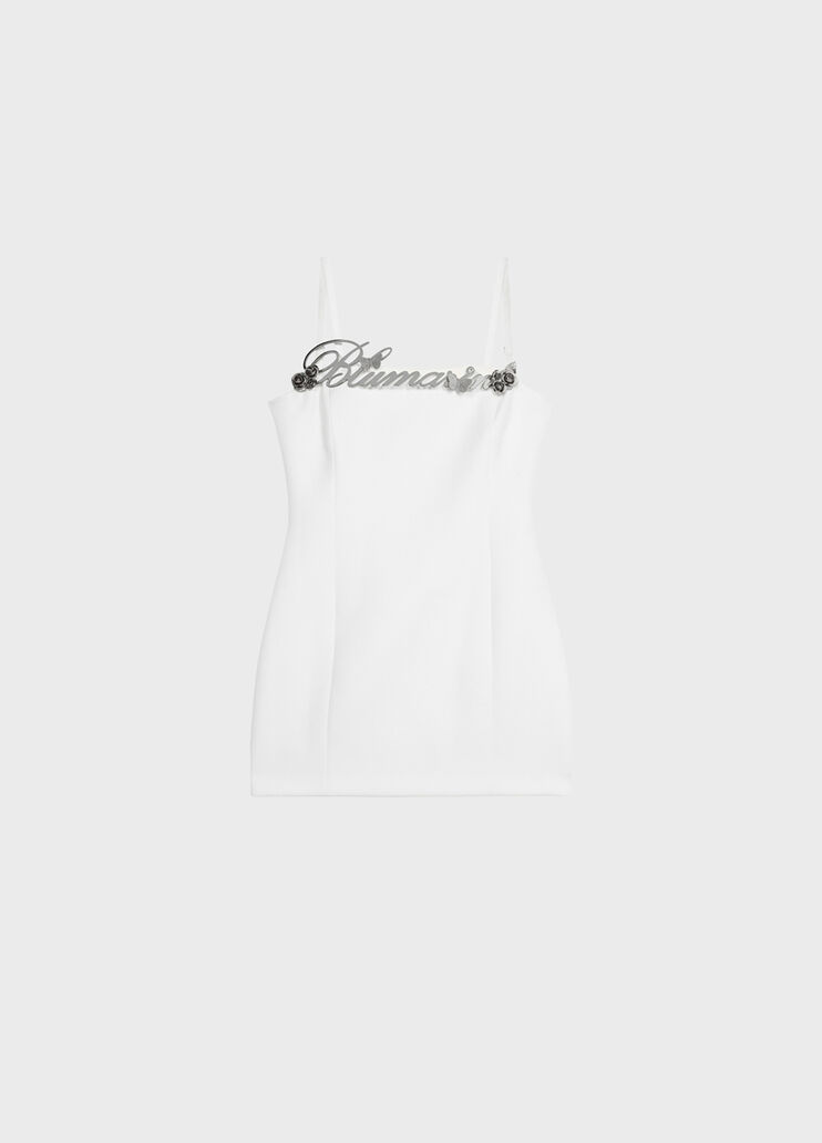 Abito corto con logo in metallo  Blumarine - medium Abito corto con logo in metallo  Blumarine - medium