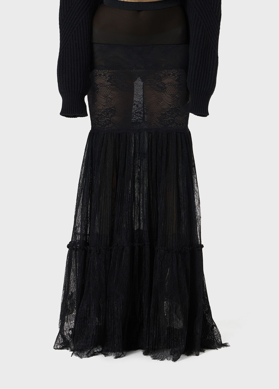 Long skirt in lace and tulle  Blumarine - large image number 0