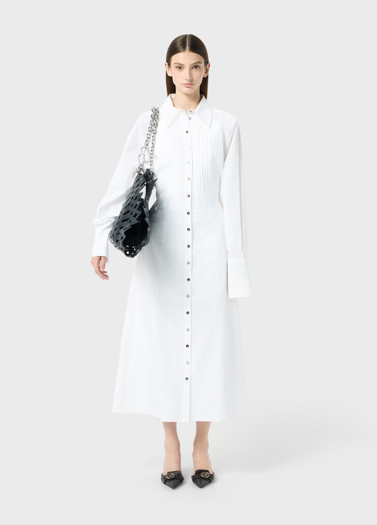 Poplin shirt dress with belt  Blumarine - large image number 3