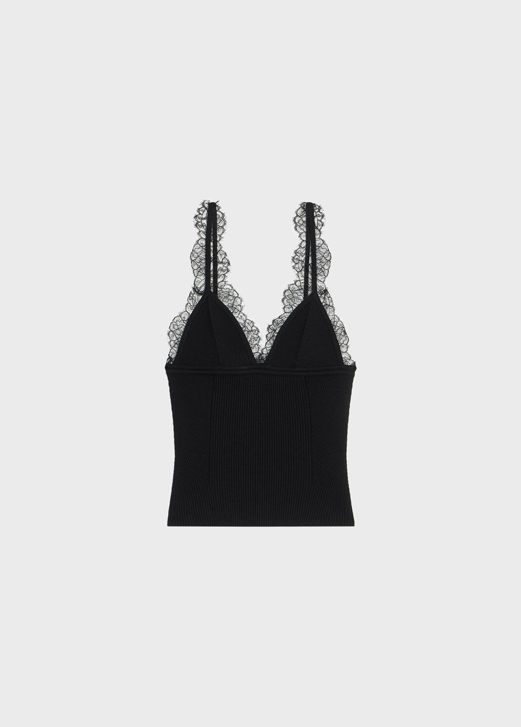 Ribbed top with lace appliqu&eacute;  Blumarine - large image number 4