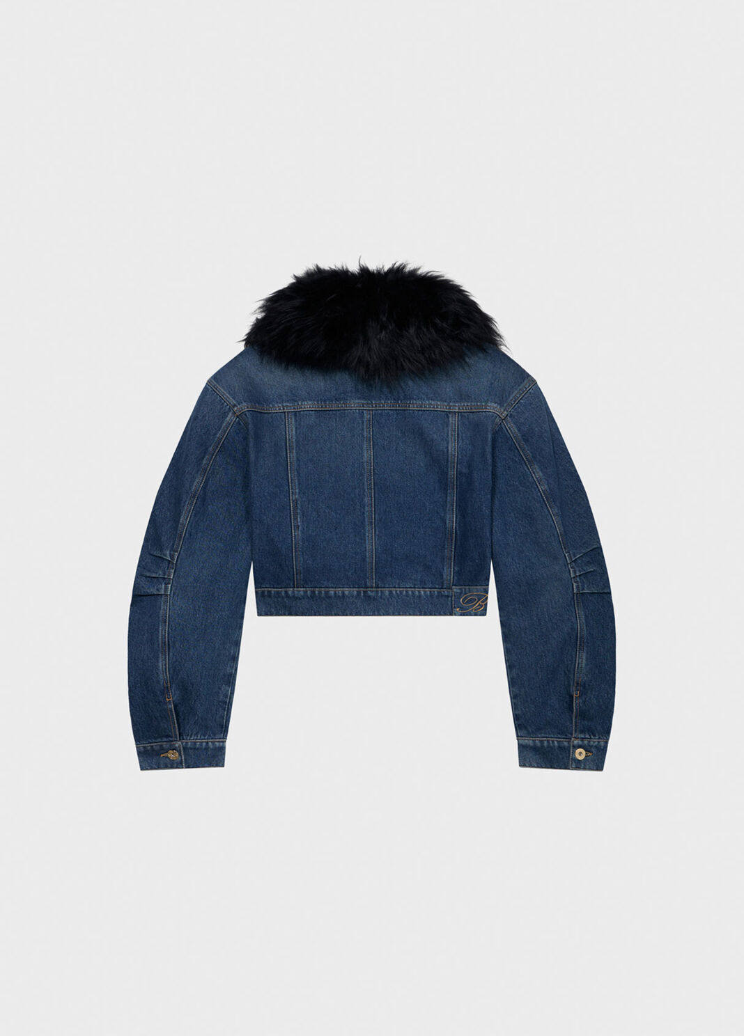Denim jacket with fur collar  Blumarine - large image number 5