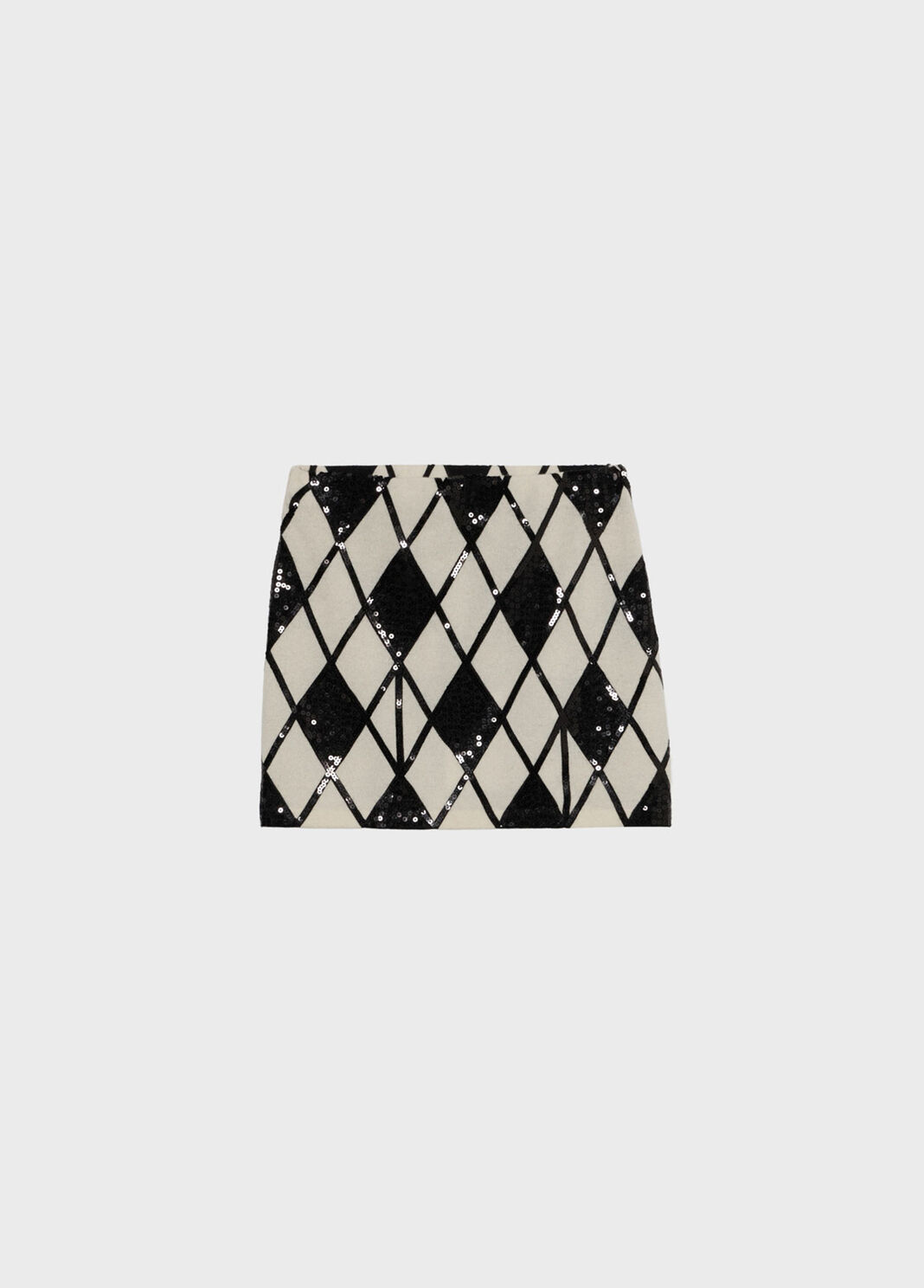 Short diamond-knit wool and cashmere skirt with sequins  Blumarine - large image number 5