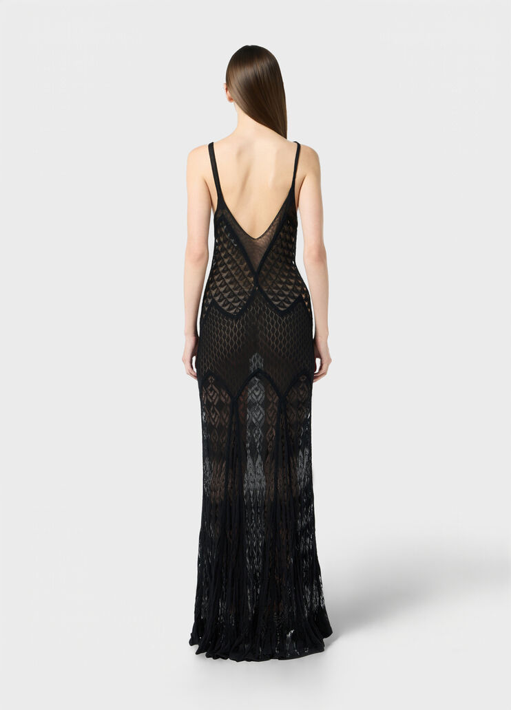 Long textured cotton dress  Blumarine - large image number 1