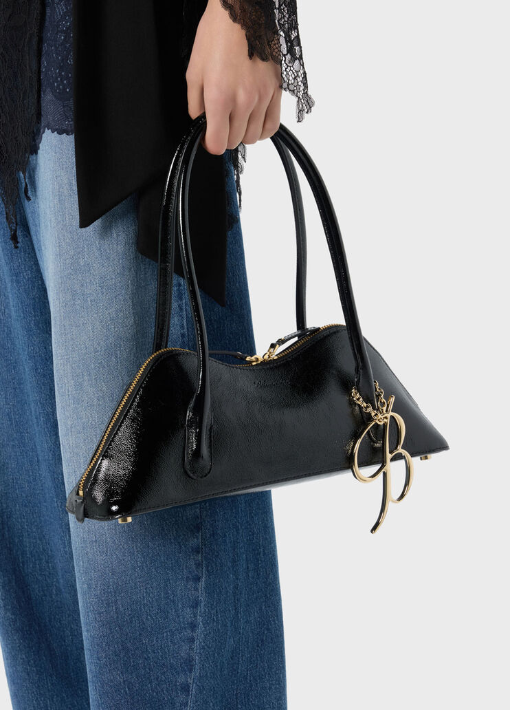 Patent leather bag with B monogram charm  Blumarine - medium