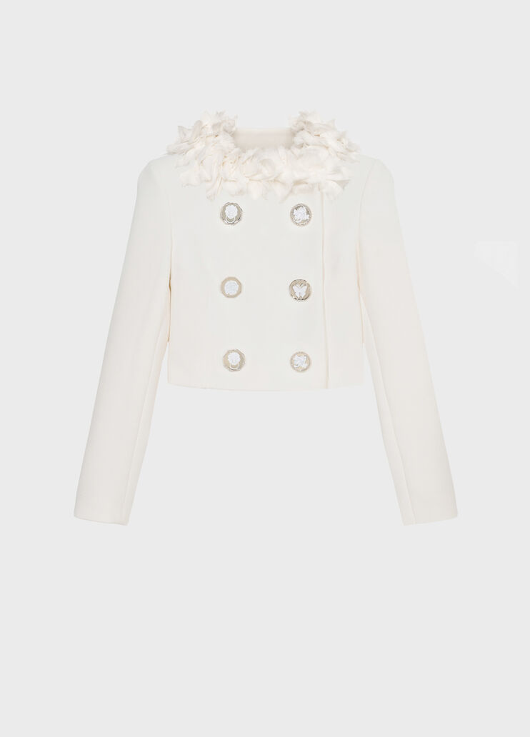 Double-breasted cady jacket with jewel buttons  Blumarine - medium