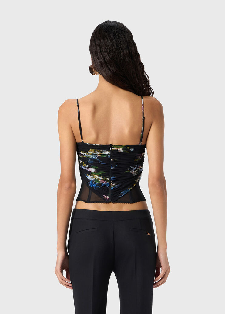 Top bustier in tulle stampato  Blumarine - large image number 1