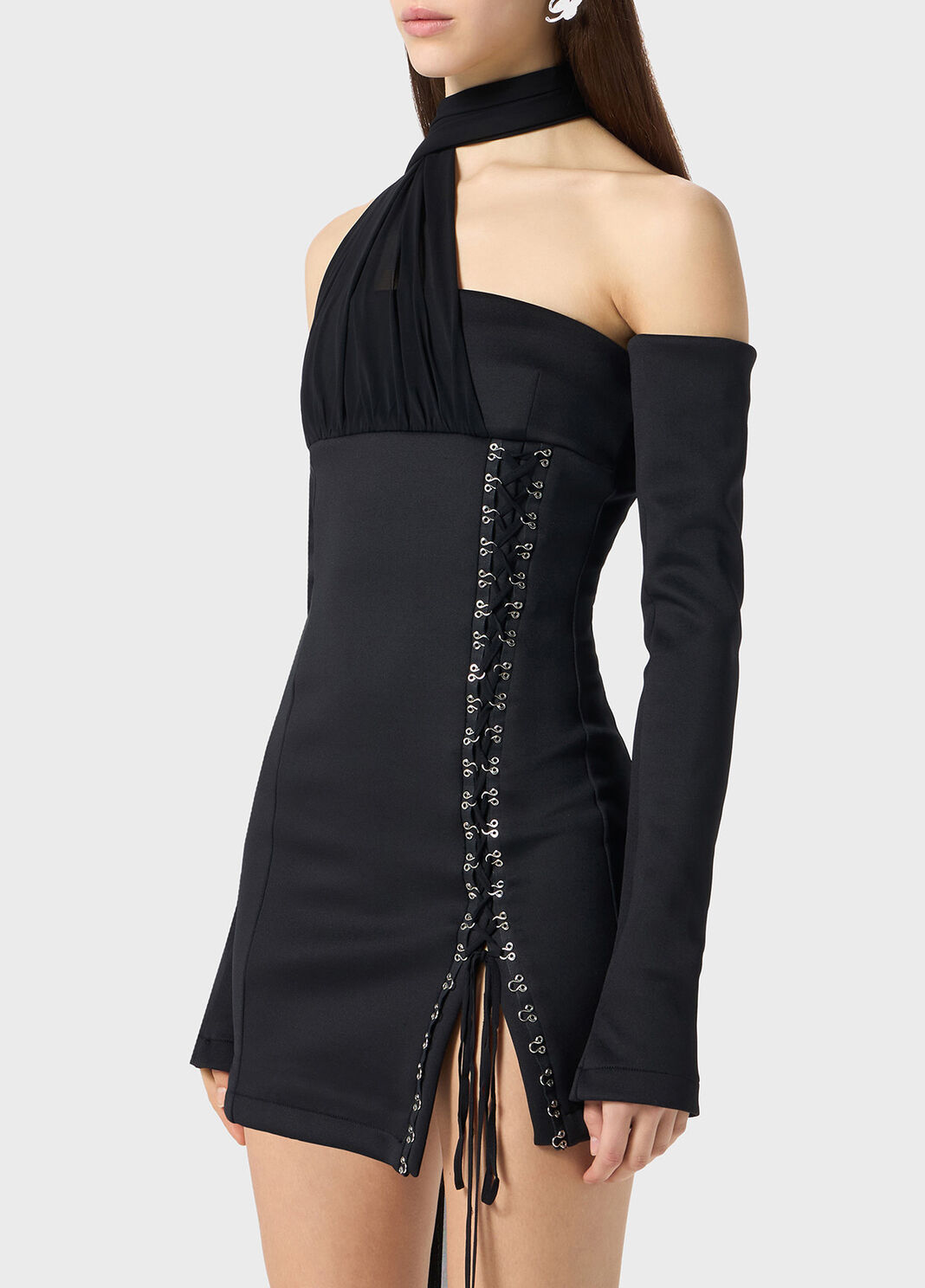 Mini dress with scarf and hooks  Blumarine - large image number 2