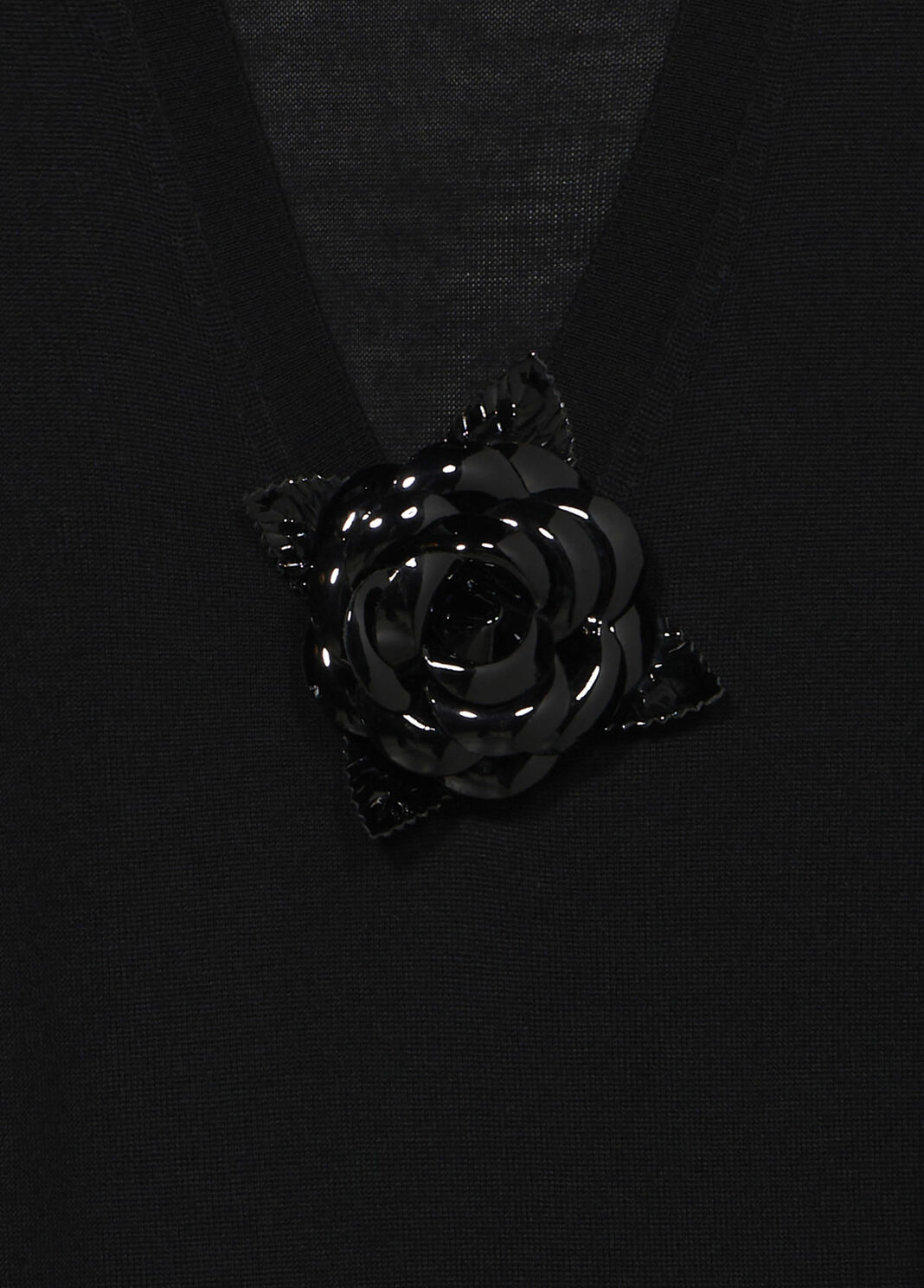 Wool midi dress with full sleeves and brooch detail  Blumarine - large image number 6