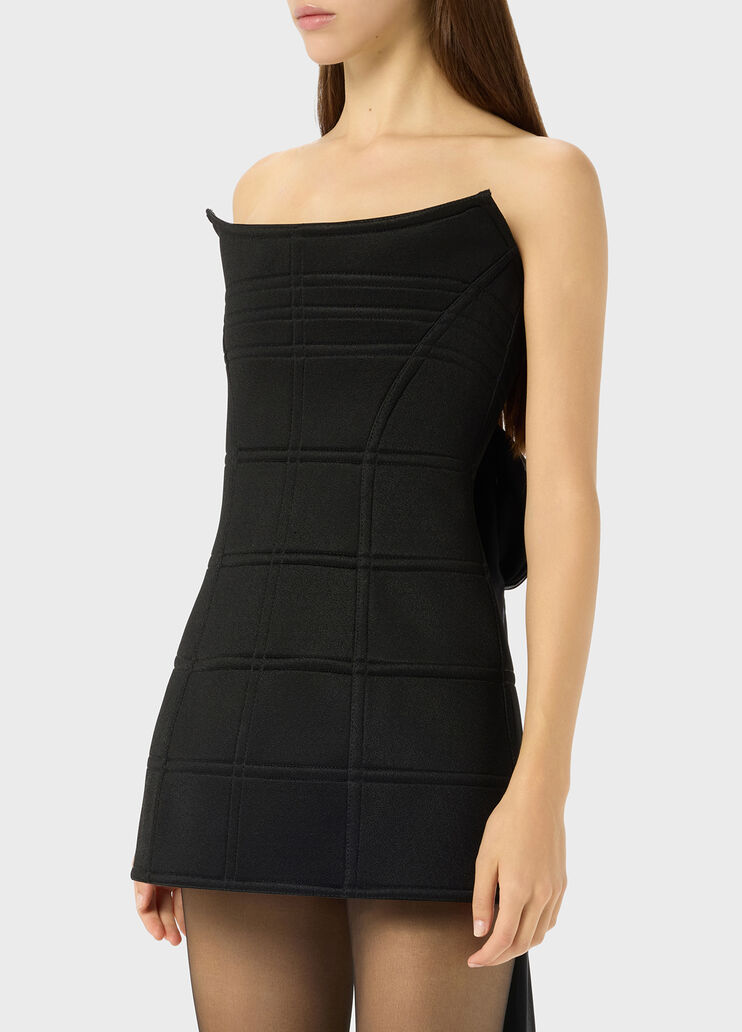 Robe bustier en néoprène et mousseline  Blumarine - large image number 2