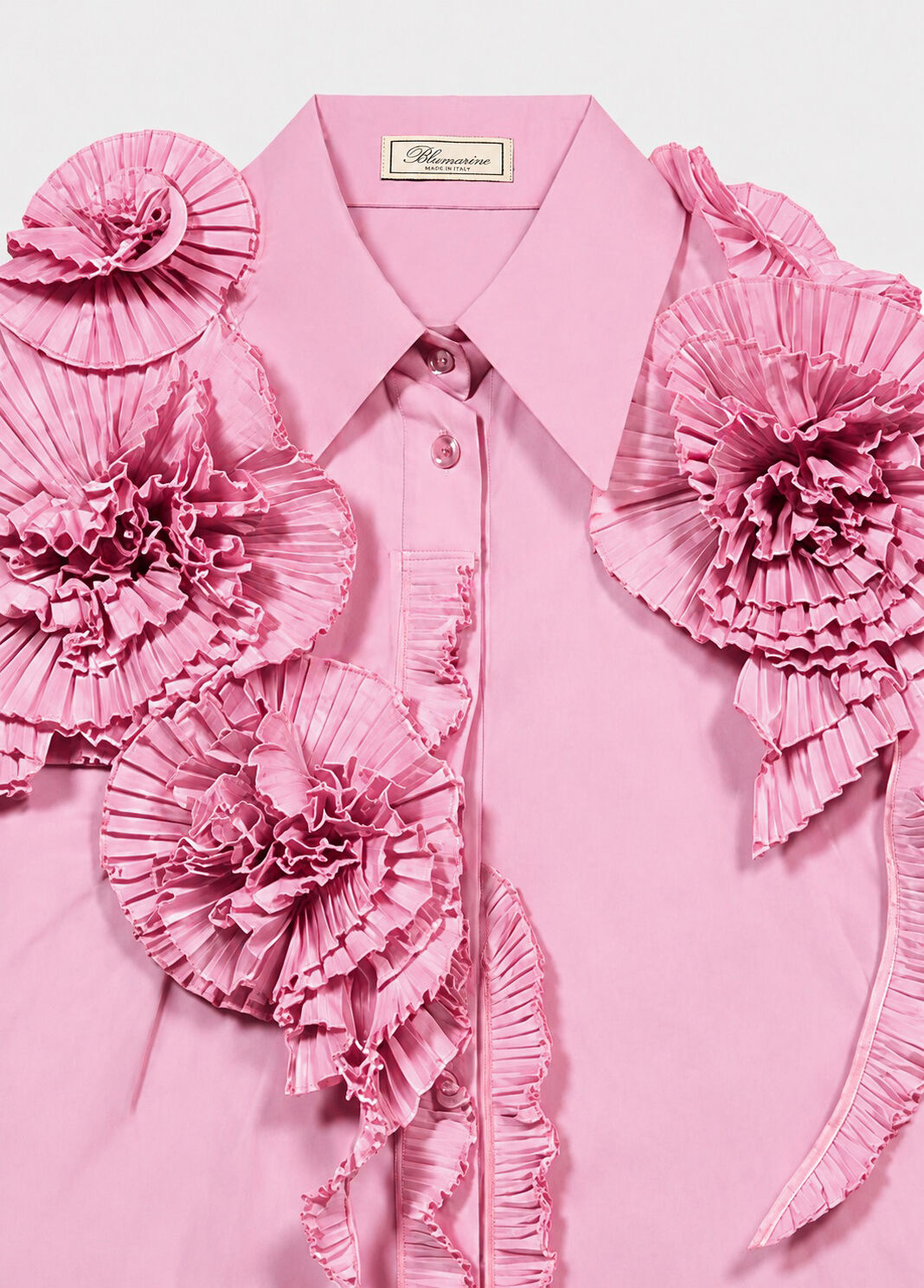 Taffeta shirt with 3D roses  Blumarine - large image number 6