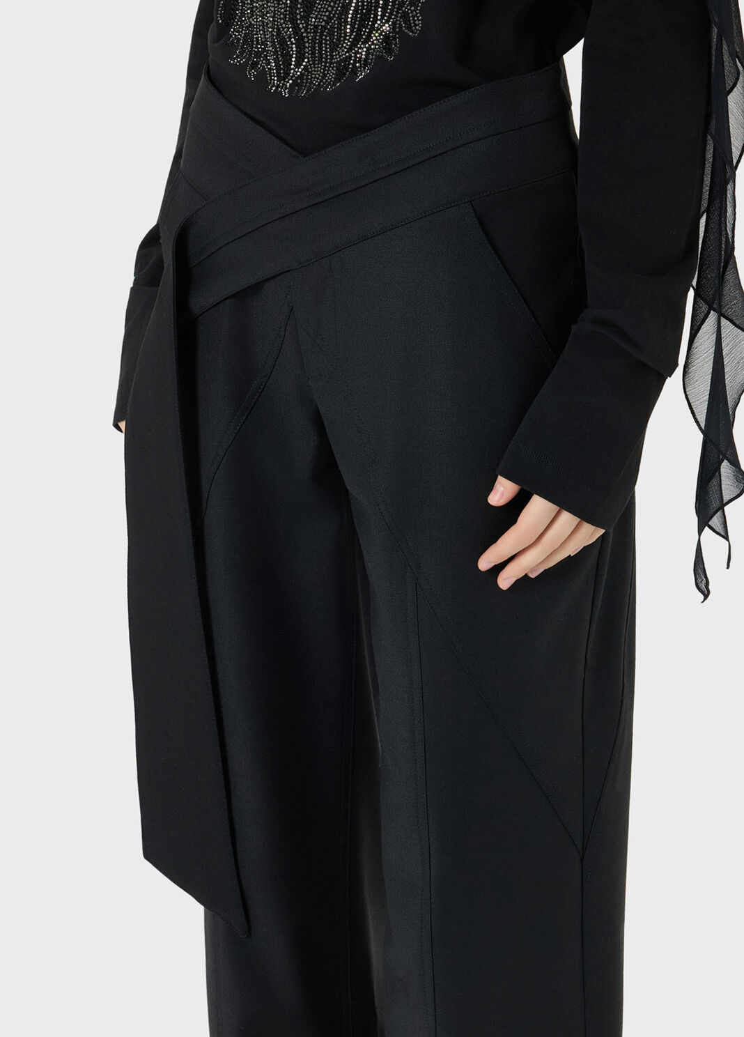 Pantalones de pernera ancha con detalles cargo  Blumarine - large image number 2