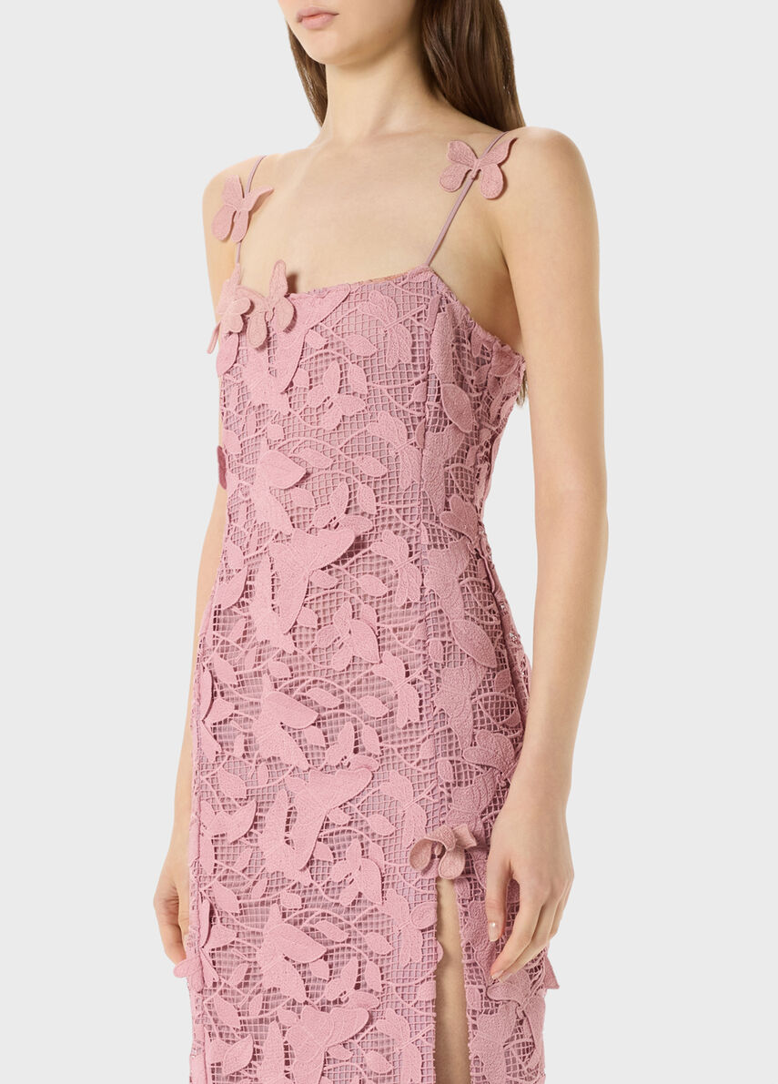Long dress in macramé lace - Blumarine