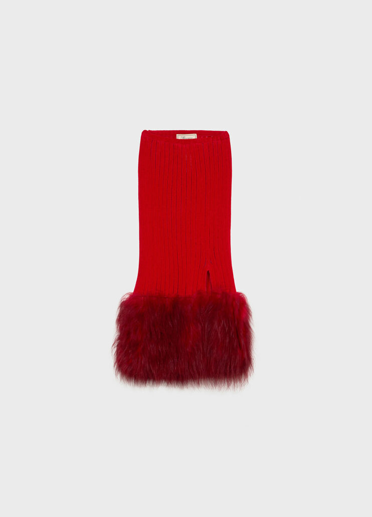 Gonna midi in maglia con pelliccia  Blumarine - medium Gonna midi in maglia con pelliccia  Blumarine - medium