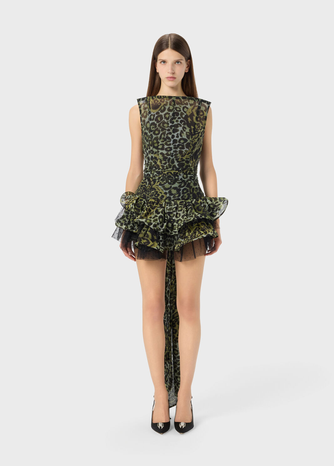 Printed Georgette Bustier with Stole  Blumarine - large image number 0