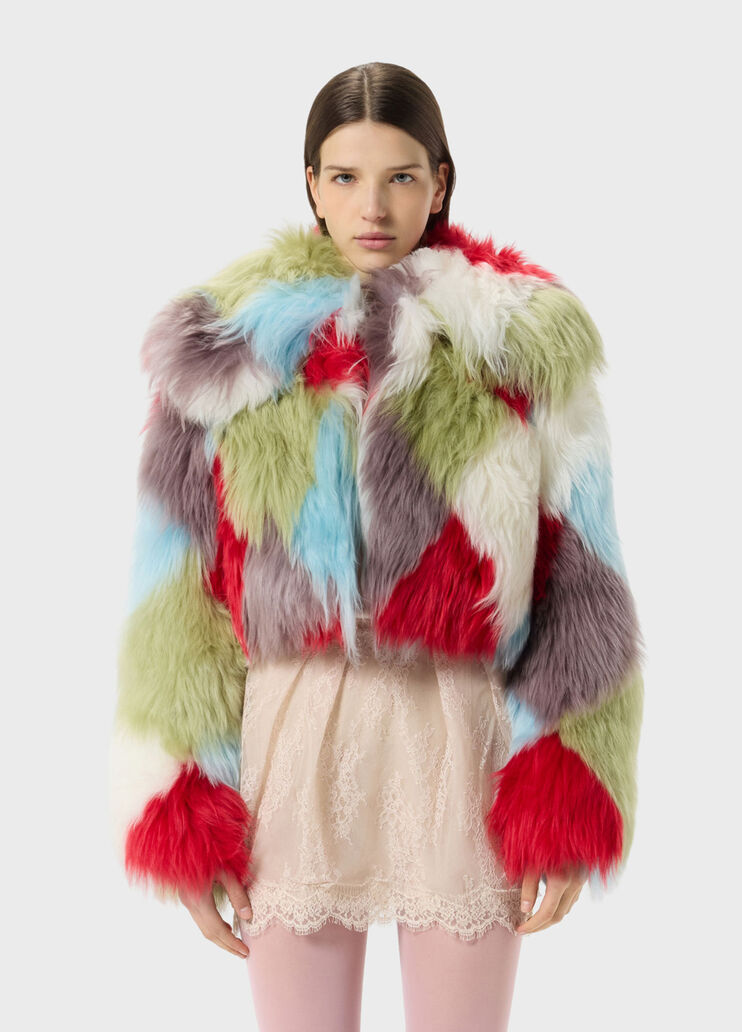 Fur jacket with intarsia  Blumarine - medium