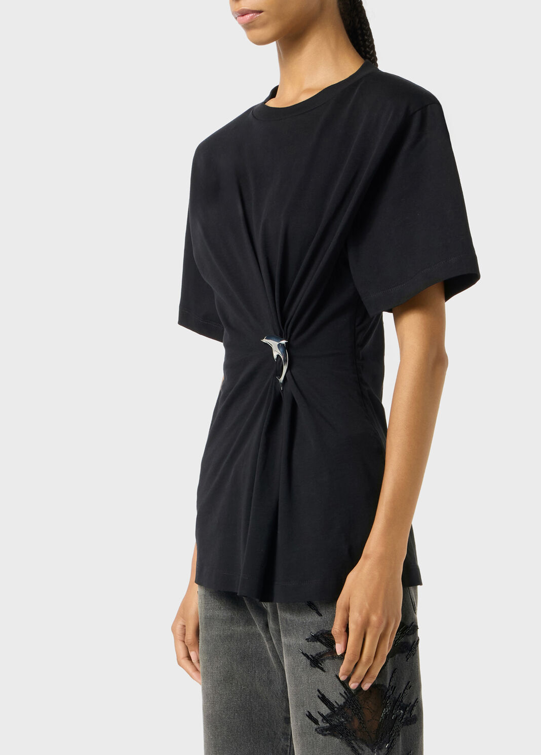 Jersey T-shirt with gathering  Blumarine - large image number 2