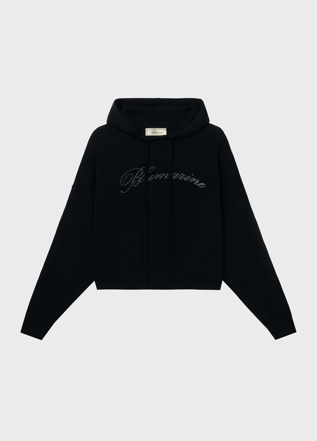 Pullover aus wolle mit kapuze und logo aus strass  Blumarine - large image number 4