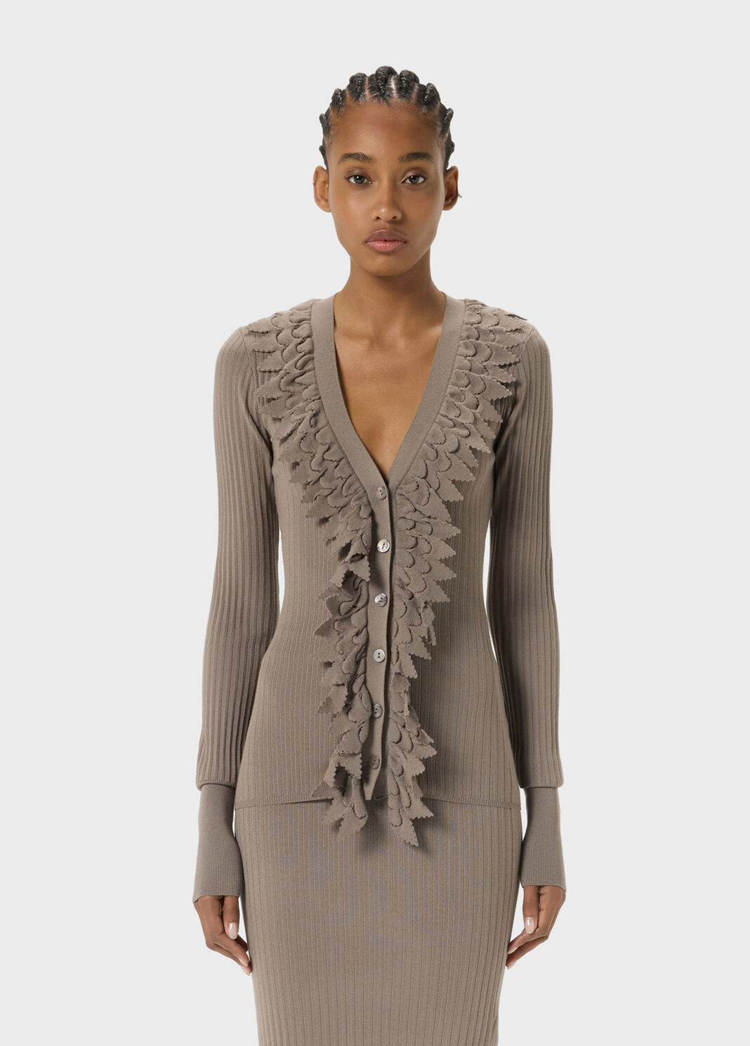 Strickjacke mit R&uuml;schen  Blumarine - large image number 0