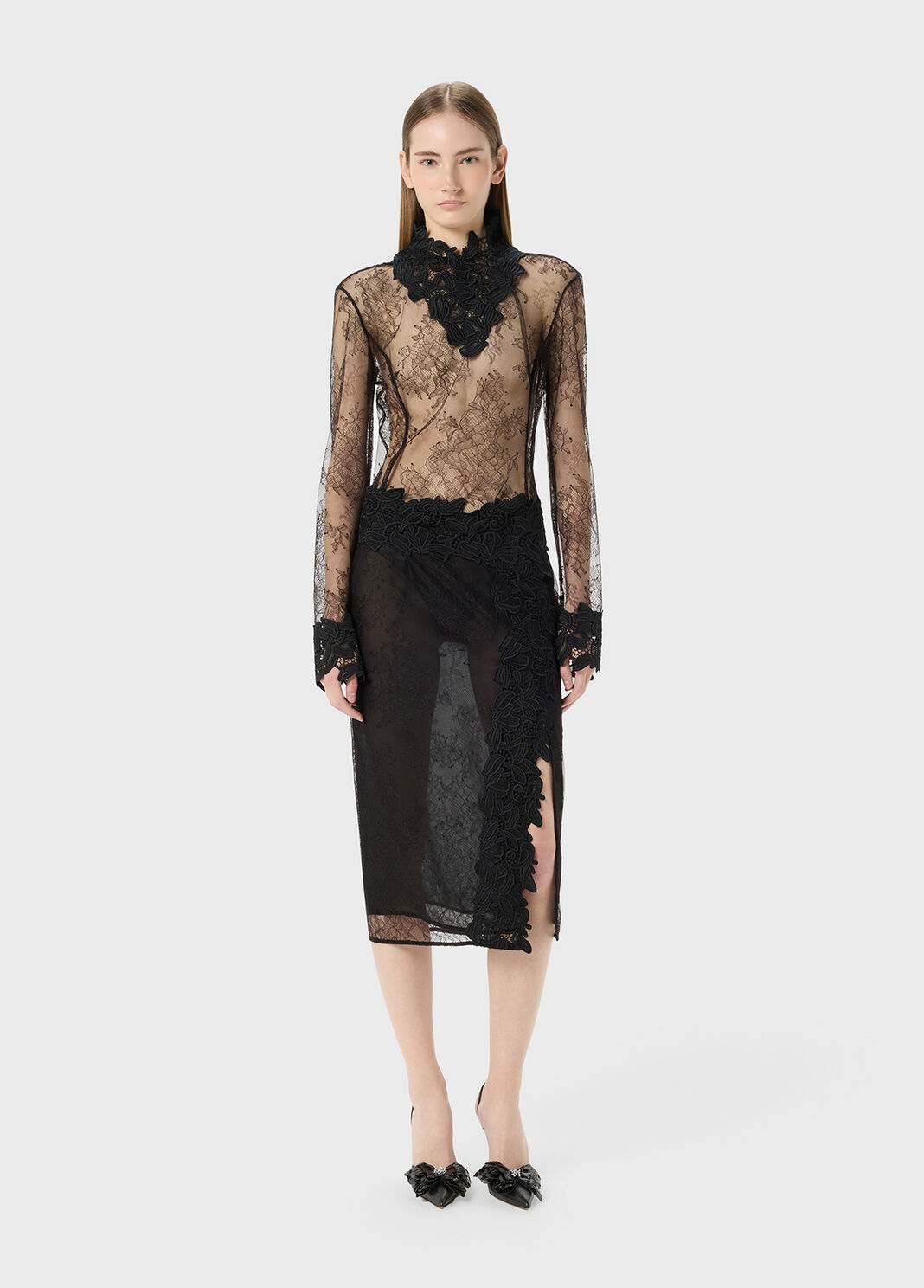 Chantilly lace body with macrame details  Blumarine - large image number 3