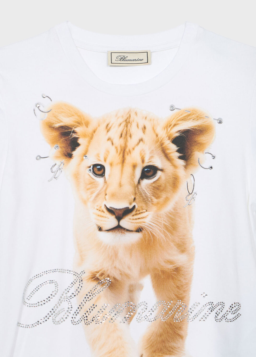 Jersey T-shirt with print and Blumarine logo  Blumarine - large image number 6