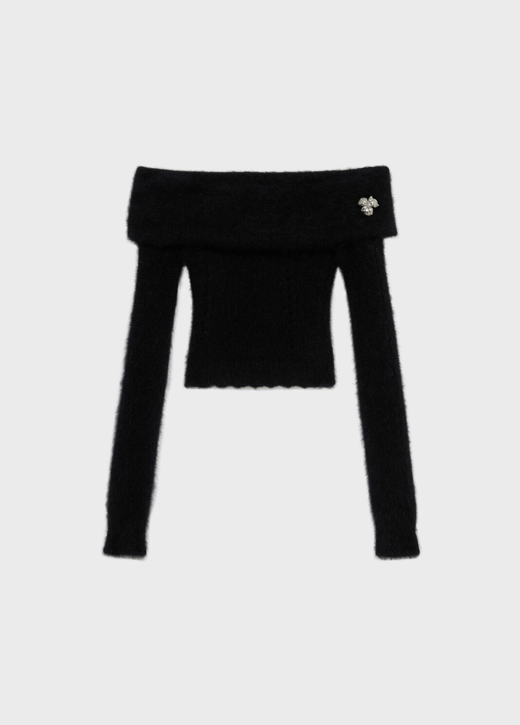 Pull en angora avec fleur en m&eacute;tal  Blumarine - large image number 4