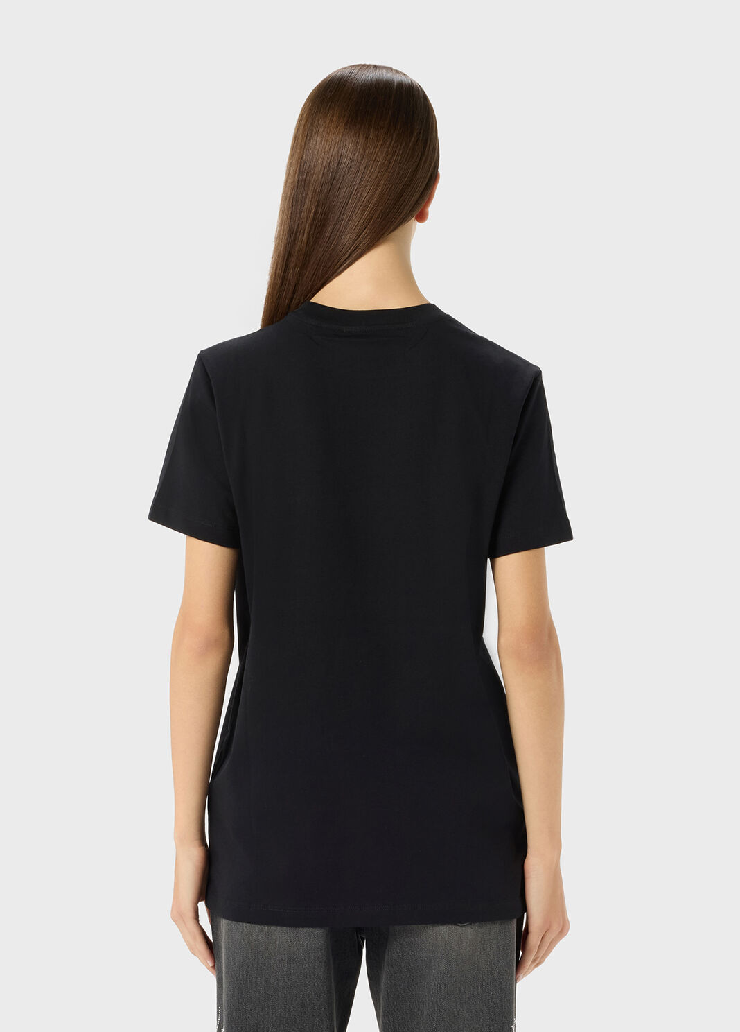 T-shirt with glass rhinestone logo  Blumarine - large image number 1