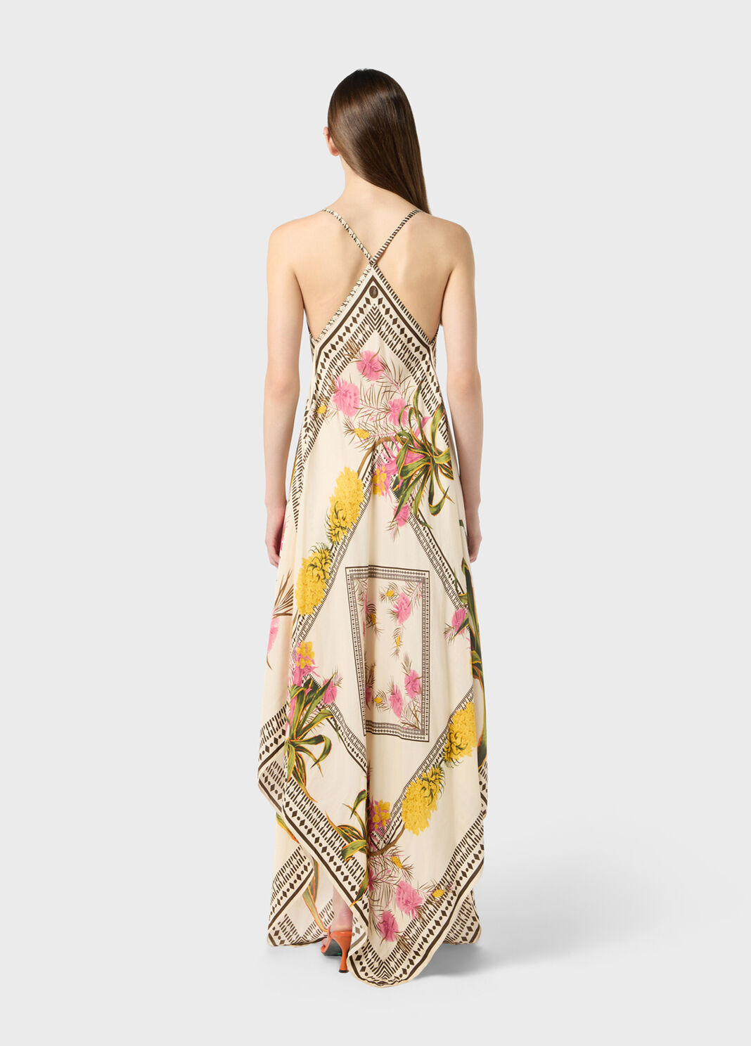 Long printed twill dress  Blumarine - large image number 1