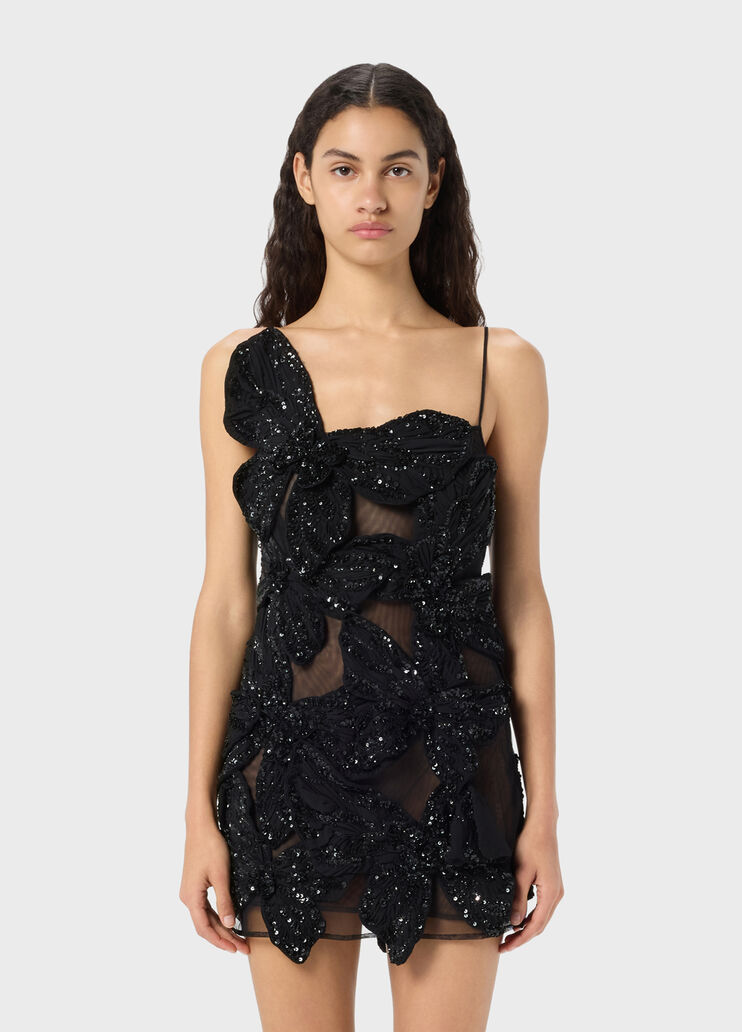 Short tulle dress with embroidered butterflies  Blumarine - medium