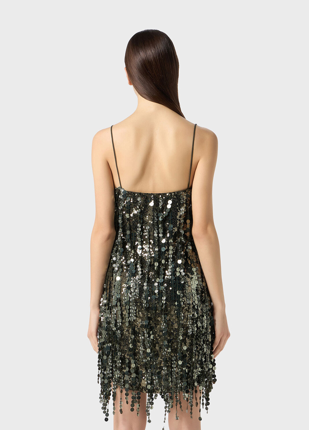 Dress with sequin, flower and bugle bead embroidery  Blumarine - large image number 1