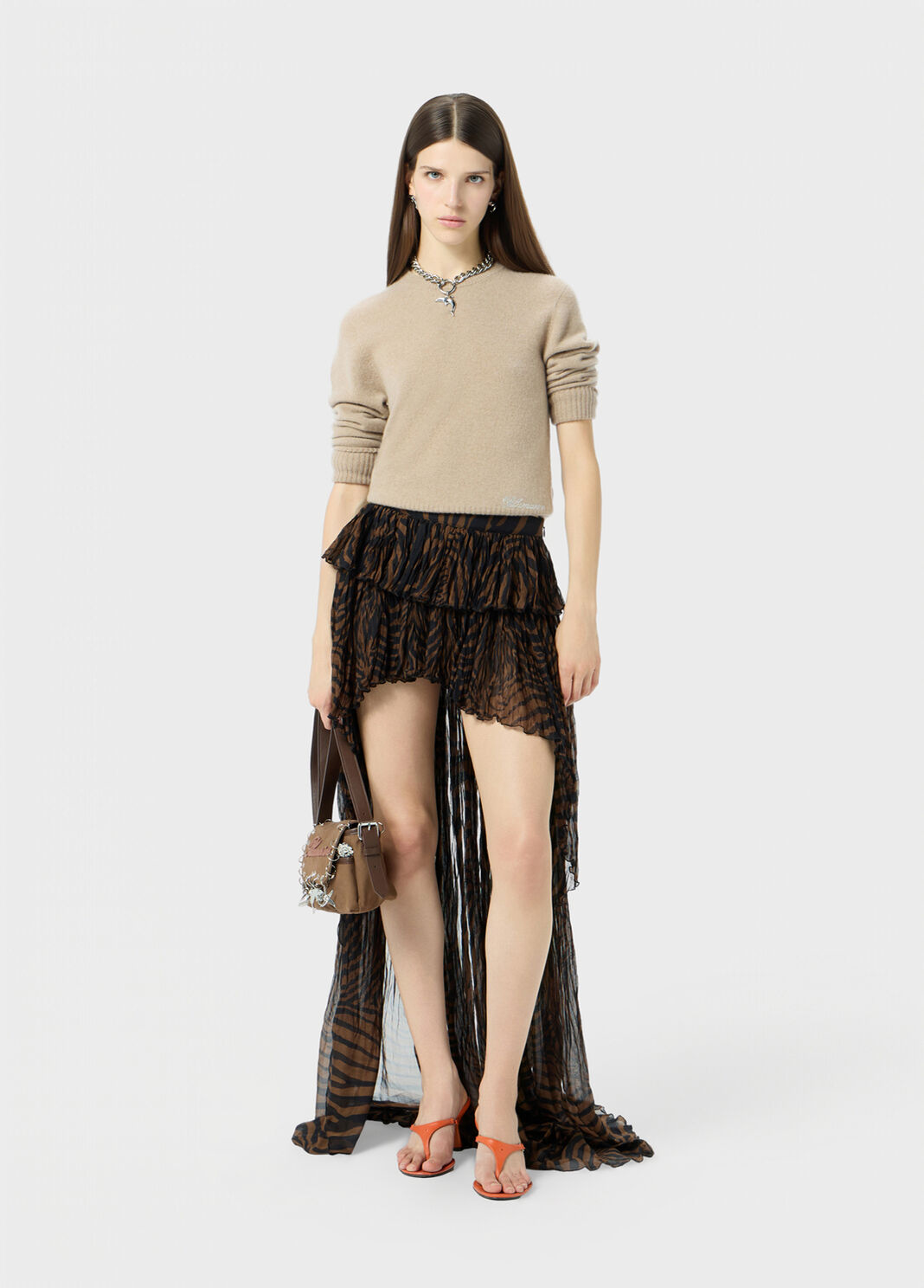 Cashmere jumper with rhinestone embroidery  Blumarine - large image number 3